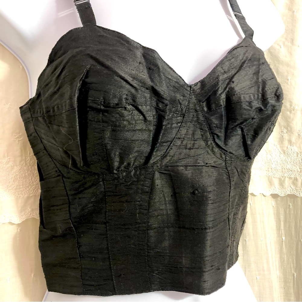Silk Bustier Corset Halter Top Camisole
